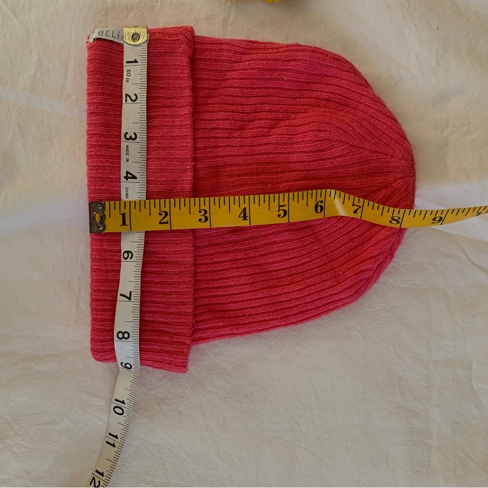 dELiA*s Vibrant Pink Ribbed Knit Hat